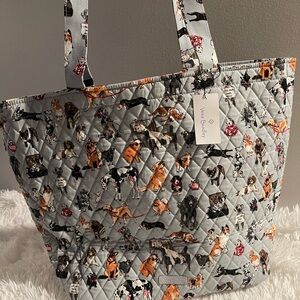 New Vera  Bradley Dog Print Quilted Tote
